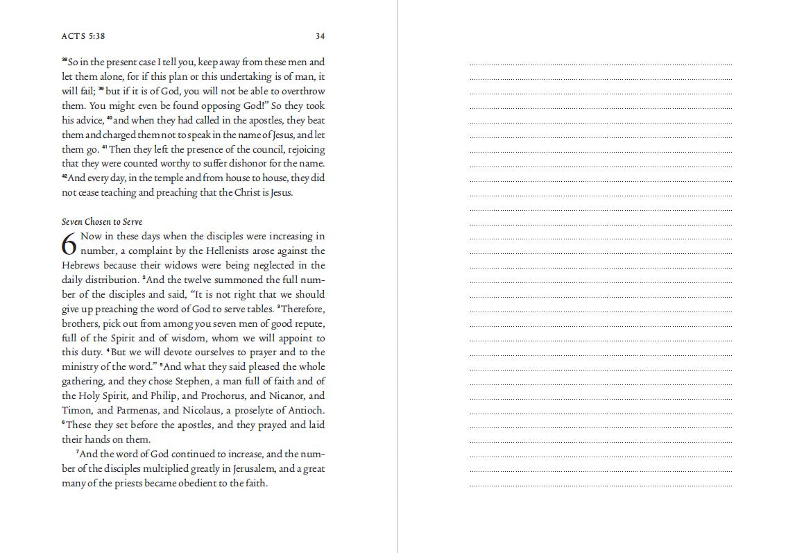 ESV Scripture Journal: Acts (Saved Edition) - Re-vived
