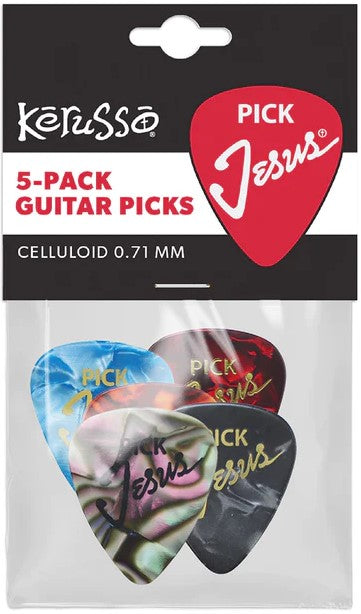 Pick Jesus Guitar Picks - Pack of 5 - Re-vived