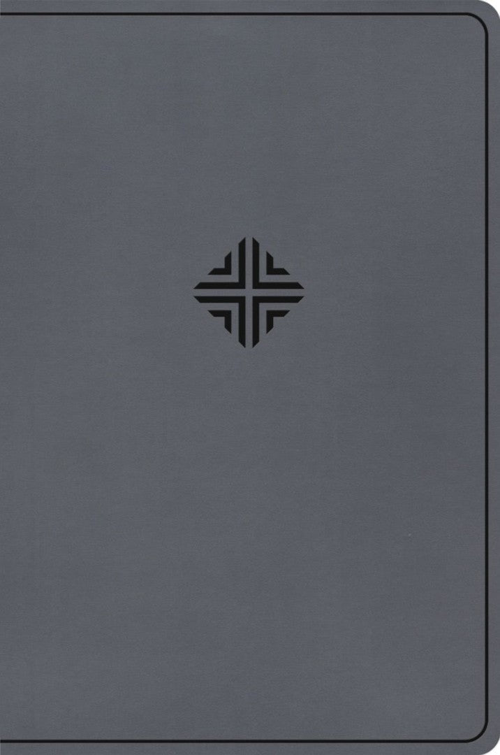 CSB Large Print Thinline Bible, Value Edition, Charcoal - Re-vived