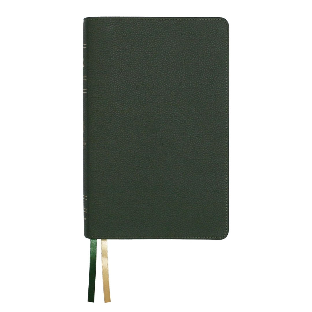 LSB 2 Column Verse-By-Verse Forest Green Cowhide Leather - Re-vived