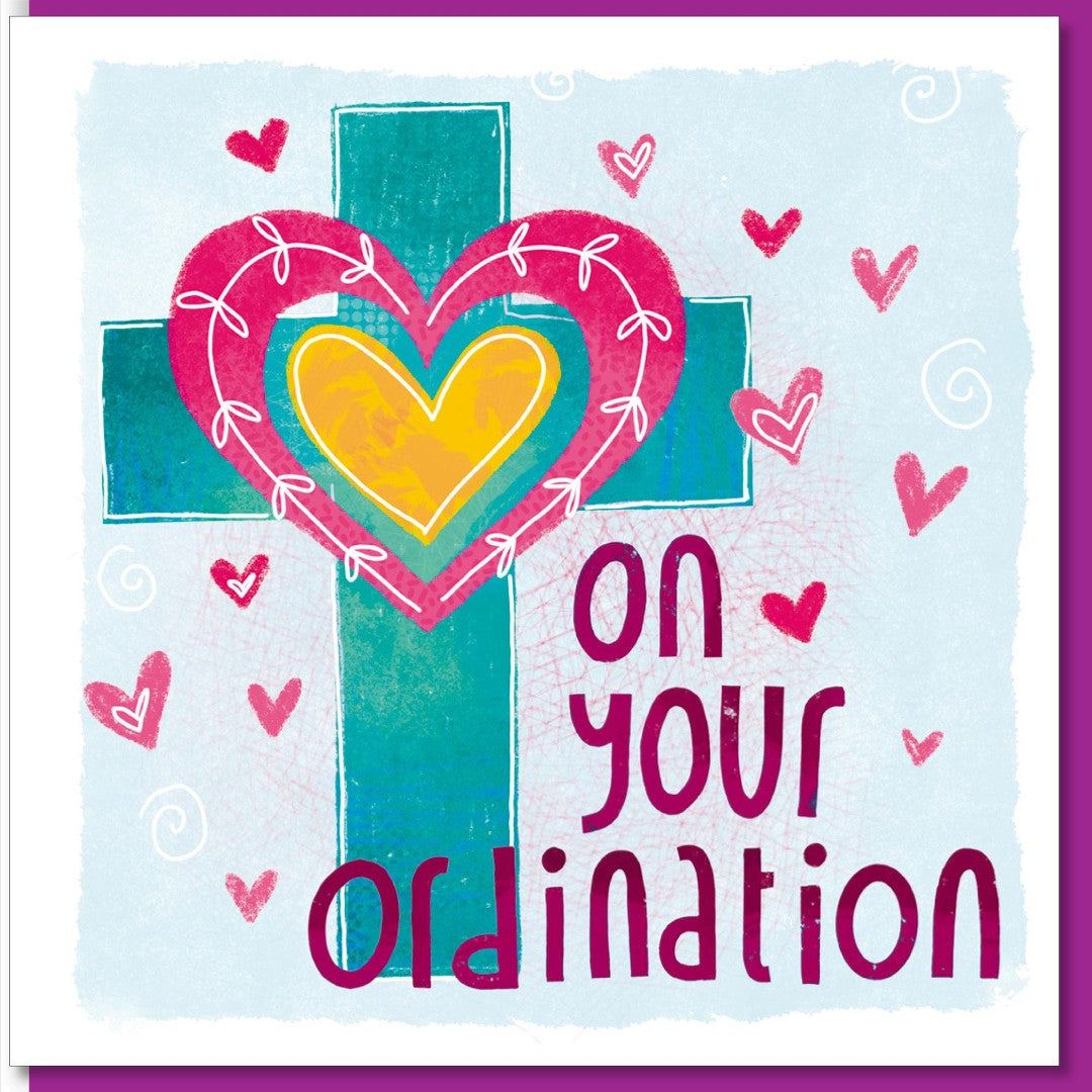 Ordination Heart Greetings Card - Re-vived