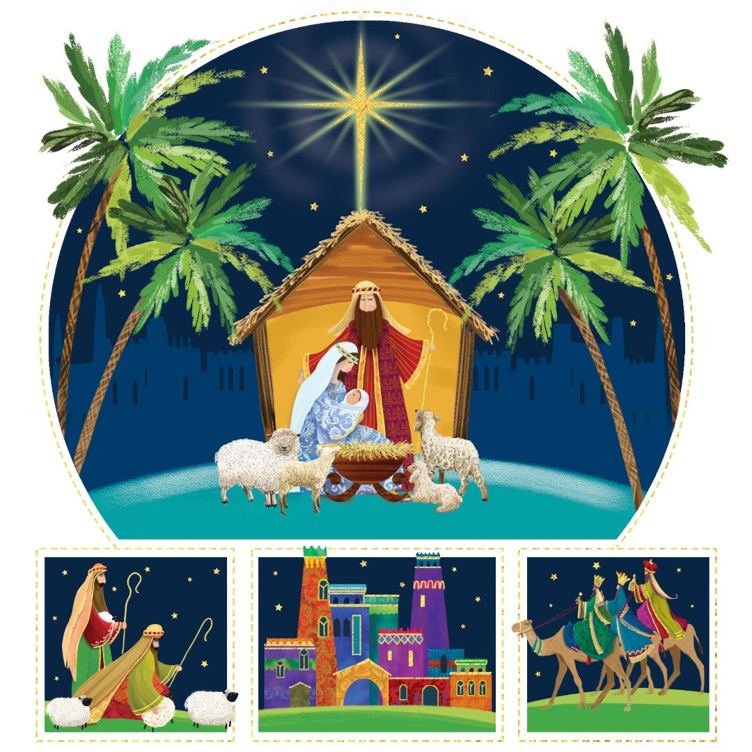 Nativity Story Christmas Cards - Pack Of 20 - Re-vived