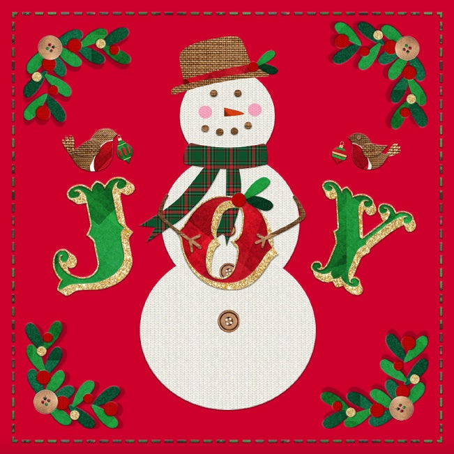 Tearfund - Joyful Snowman - Pack Of 10 - Re-vived