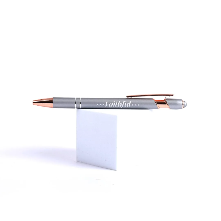 Gift Pen Faithful Grey Soft Touch - Re-vived