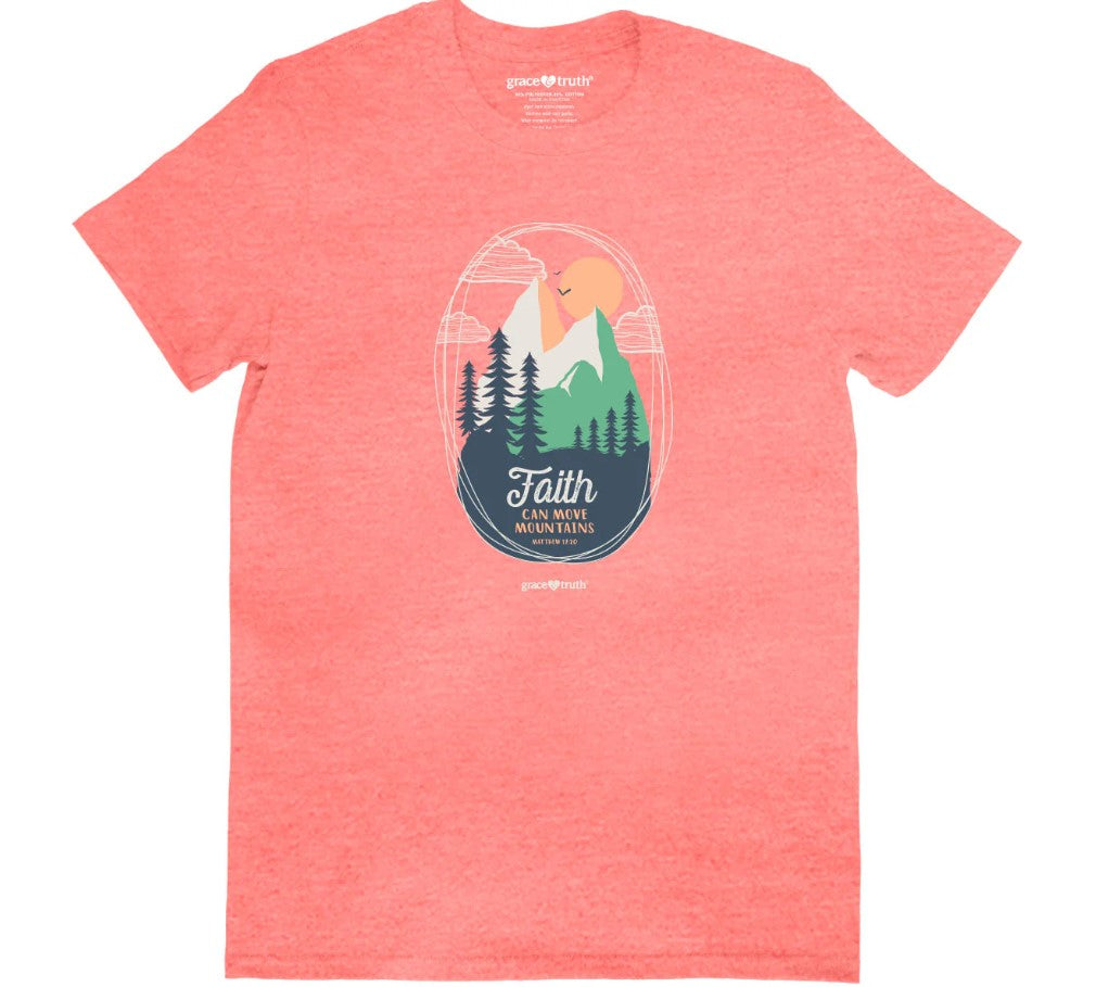 Grace & Truth Faith Mountains T-Shirt, 3XLarge - Re-vived