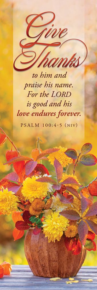 Thanksgiving Give Thanks Bookmark (pack of 25) - Re-vived