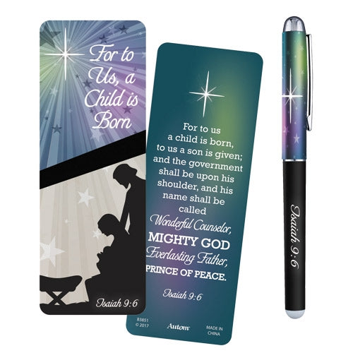 Child Born Pen And Bookmark - Re-vived