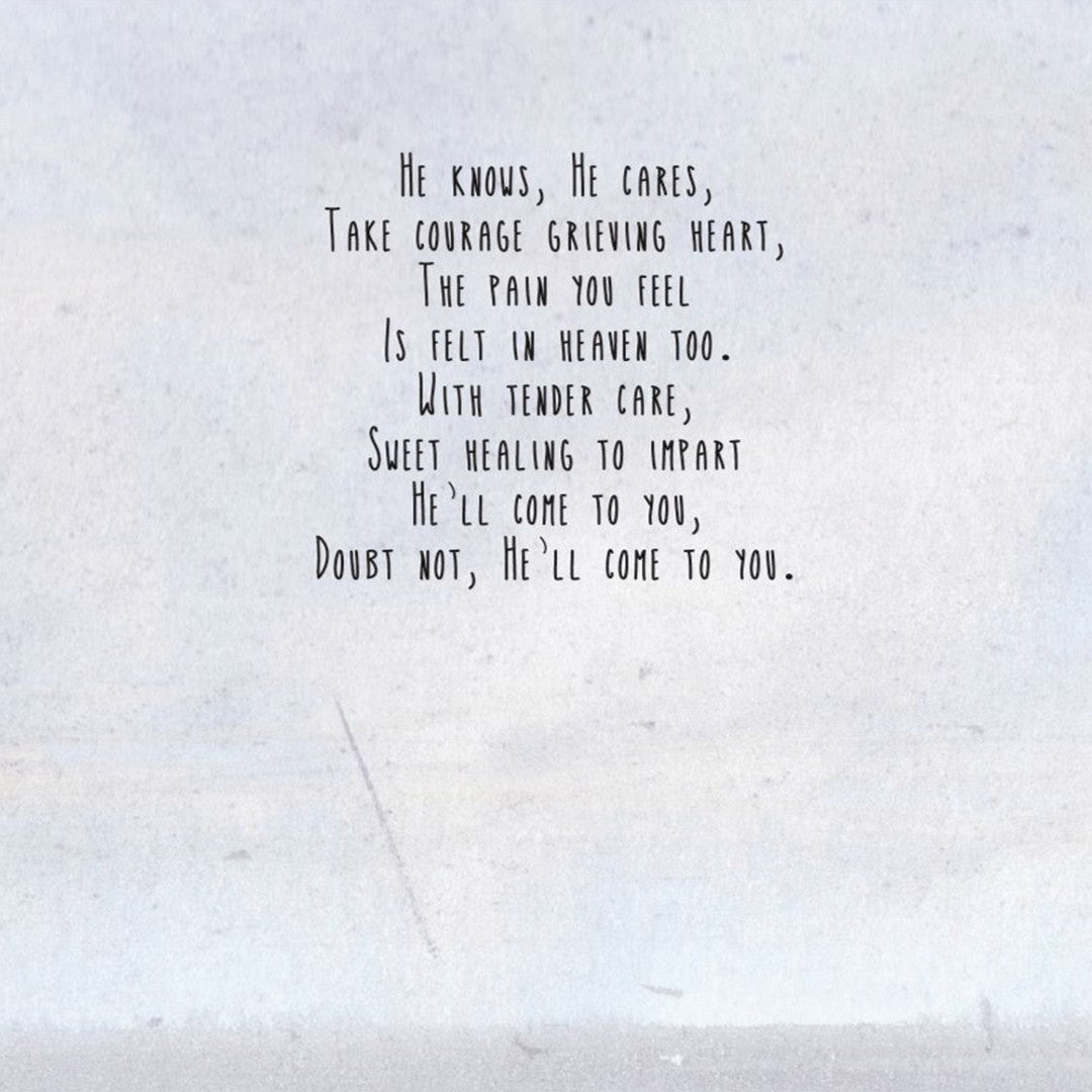 With Sympathy At This Time Of Loss - Greeting Card - Re-vived