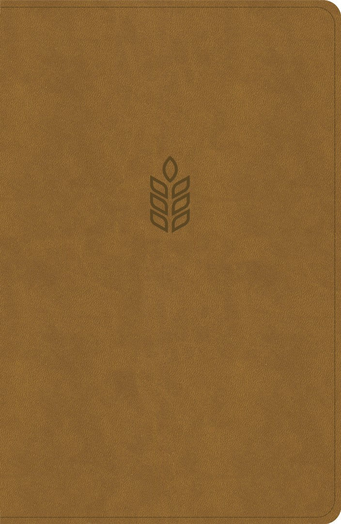 CSB Personal Size Giant Print Bible, Camel Suedesoft Indexed - Re-vived