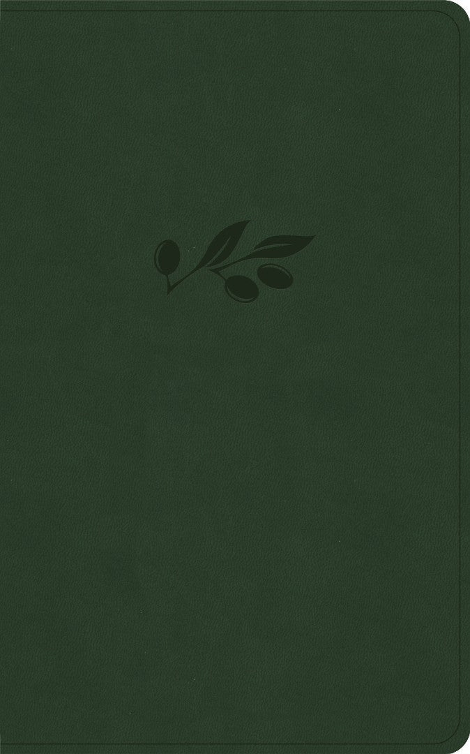 CSB Single-Column Personal Size Reference Bible, Olive - Re-vived