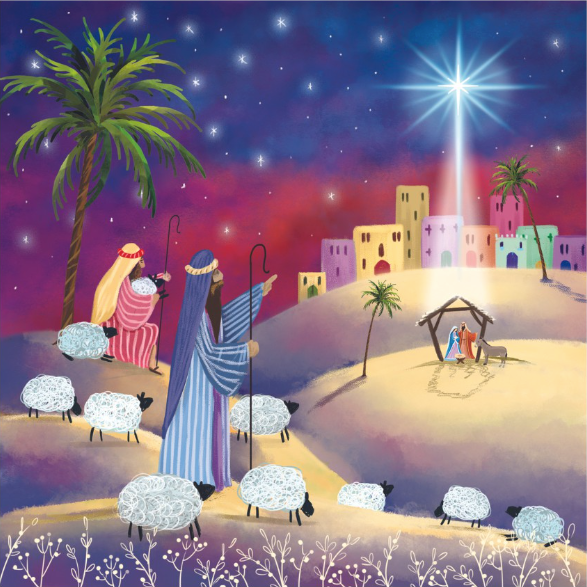 Shepherds Christmas Cards - Pack of 10 - Re-vived