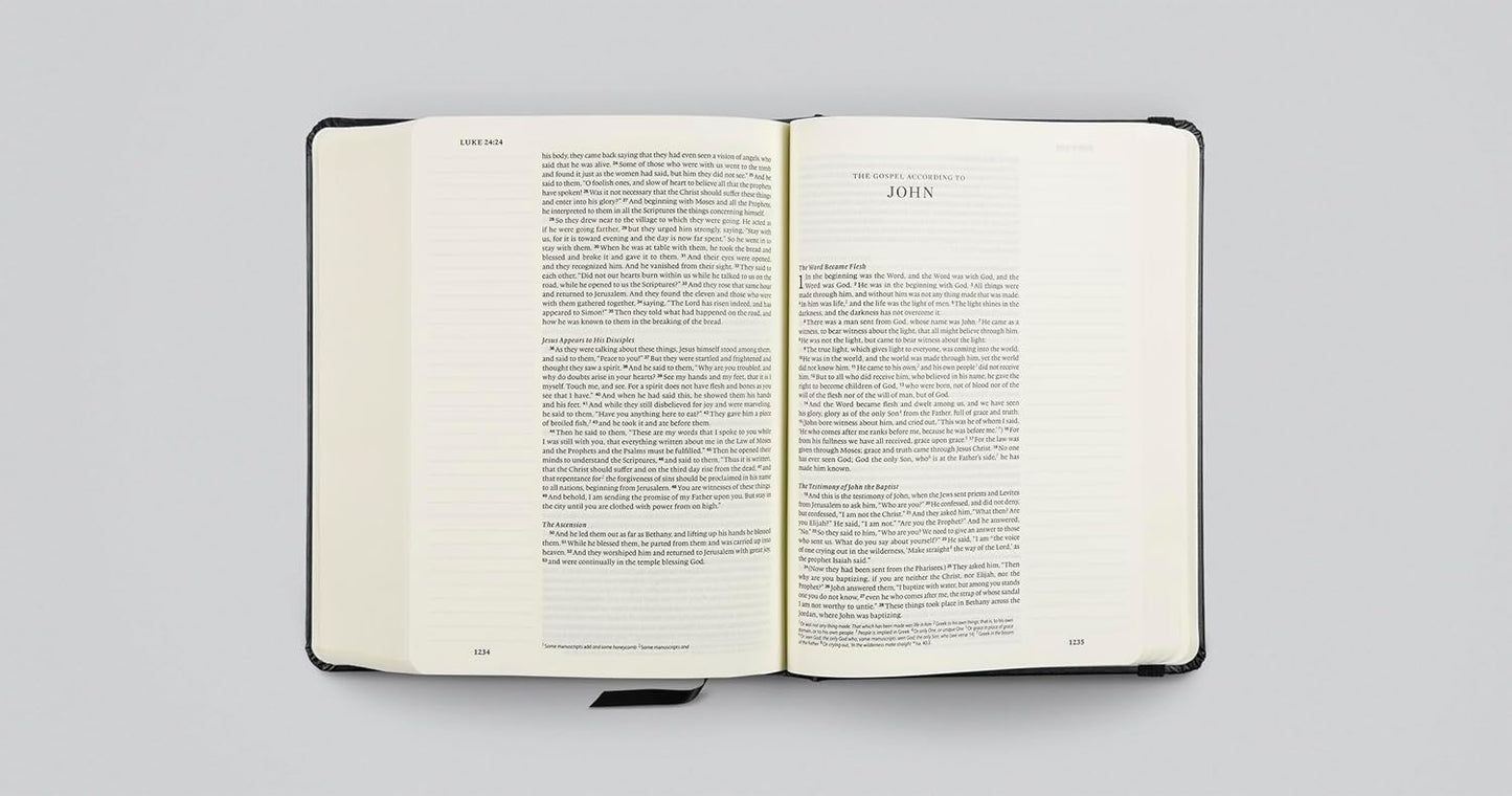 ESV Single Column Journaling Bible, Black - Re-vived