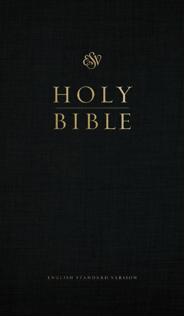 ESV Church Bible, Large Print, Hardcover, Black - Re-vived