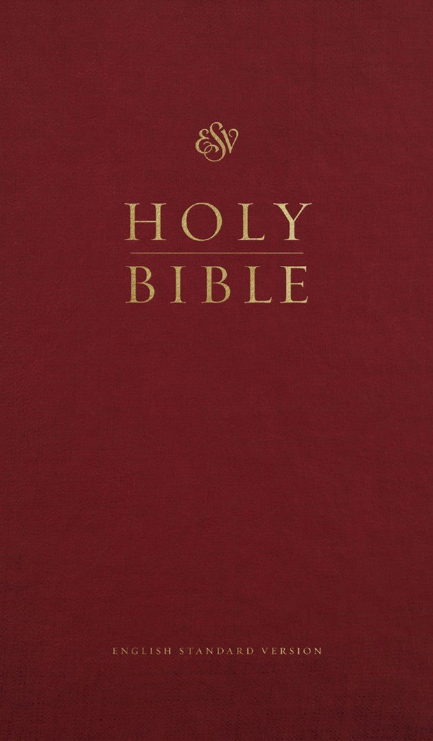 ESV Church Bible, Large Print, Hardcover, Burgundy - Re-vived