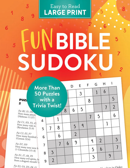 Fun Bible Sudoku Large Print - Re-vived