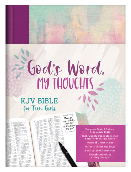 God'S Word My Thoughts Kjv Bible/Girls - Re-vived