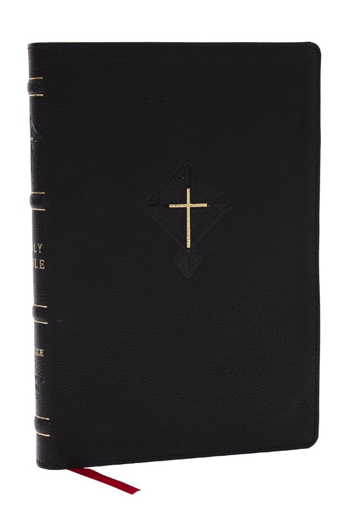 RSV2CE Thinline Large Print Catholic Bible, Black - Re-vived
