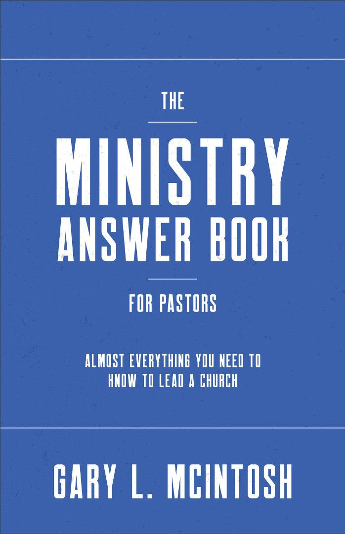 The Ministry Answer Book for Pastors - Re-vived