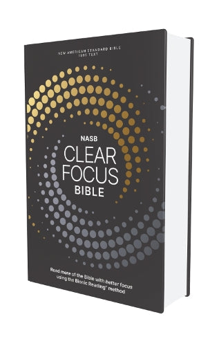 NASB, Clear Focus Bible, Charcoal & Gold - Re-vived