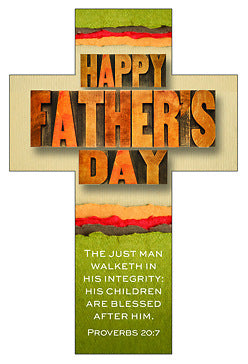 Happy Father's Day Bookmark (pack of 25) - Re-vived