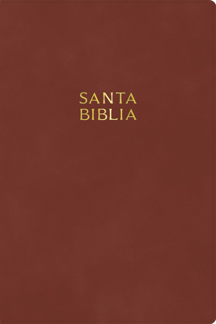 RVR 1960 Biblia Letra Gigante, Café Madera, Símil Piel - Re-vived