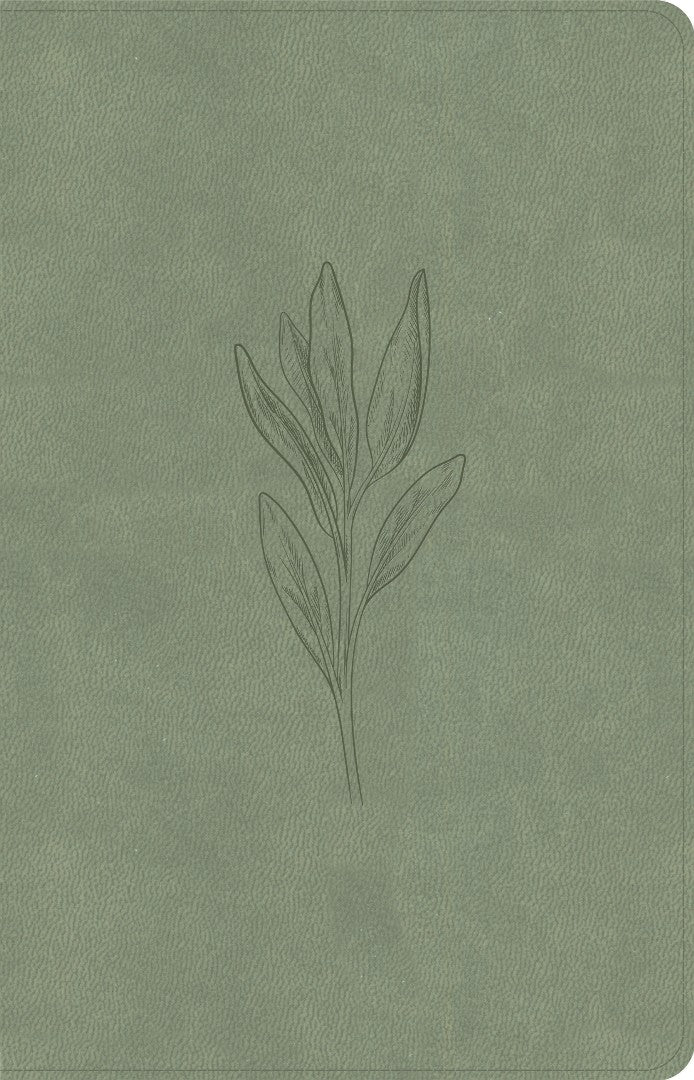 KJV Thinline Bible, Sage Suedesoft Leathertouch - Re-vived