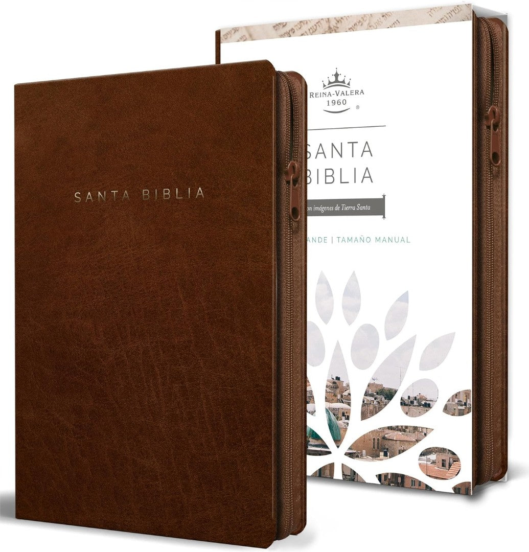 Biblia Reina Valera 1960 Letra Grande, Símil Piel Canela - Re-vived