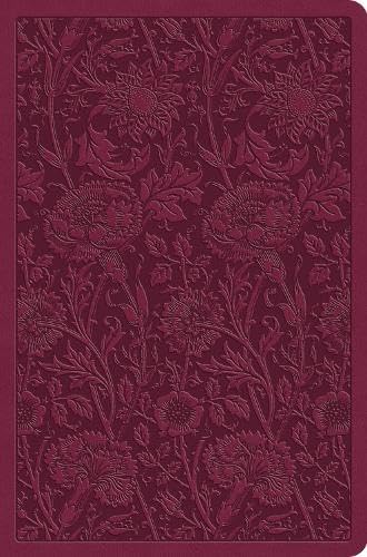 ESV Value Compact Bible, Raspberry, Floral Design - Re-vived