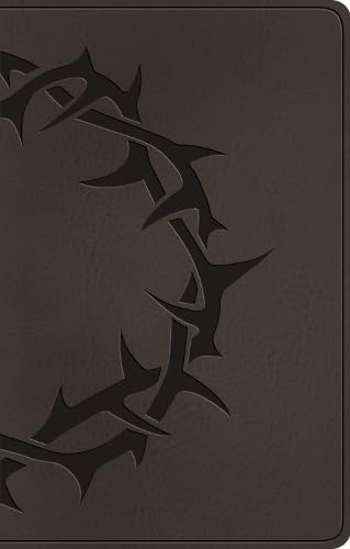 ESV Premium Gift Bible, Charcoal, Crown Design - Re-vived