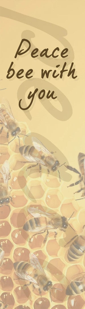 'Peace Bee With You' Bookmark (pack of 10) - Re-vived