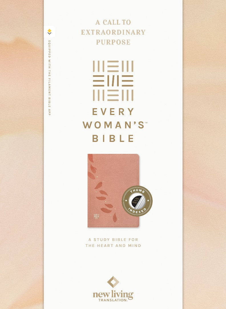 NLT Every Woman's Bible, Filament Enabled, Pink, Indexed - Re-vived