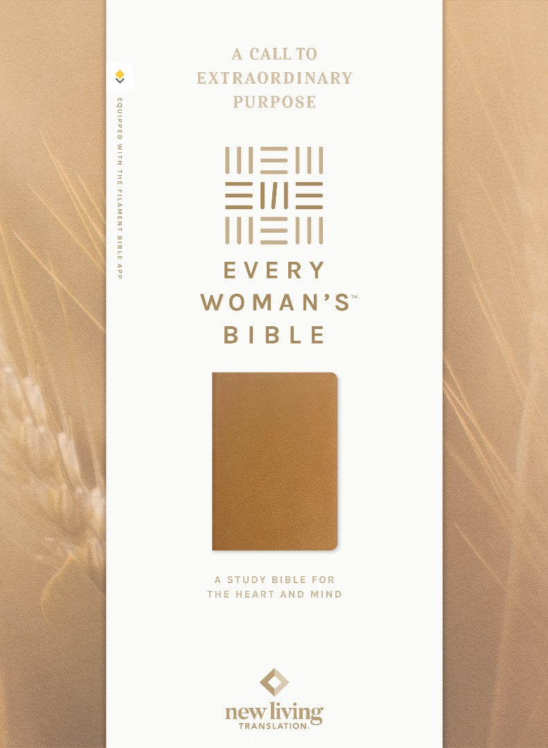 NLT Every Woman's Bible, Filament Enabled, Camel - Re-vived