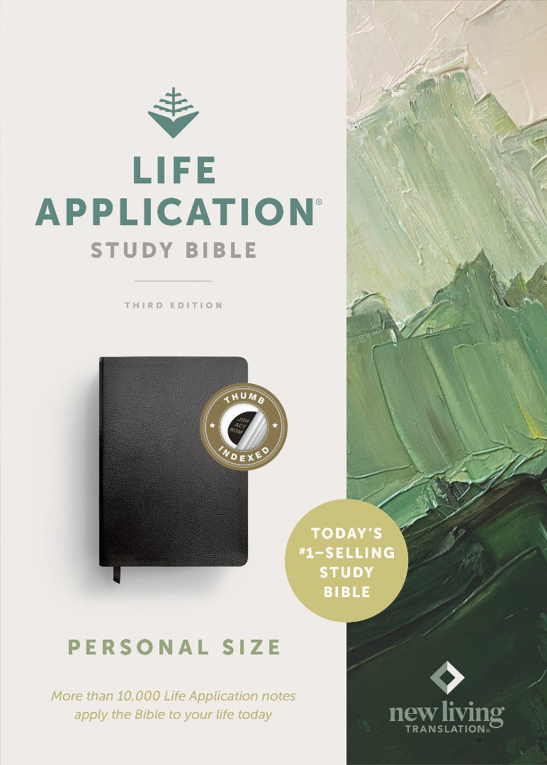 NLT Life Application Study Bible, Third Edition, Black - Re-vived