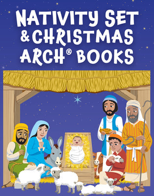 Nativity Set With Christmas Arch Books - Re-vived