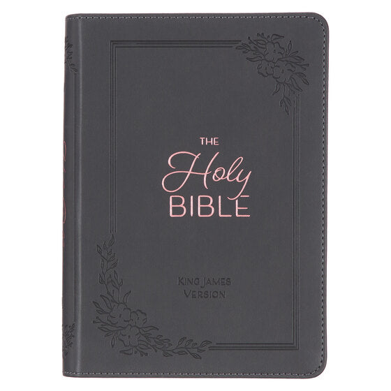Cobalt Grey Large Print Compact King James Version Bible - Re-vived