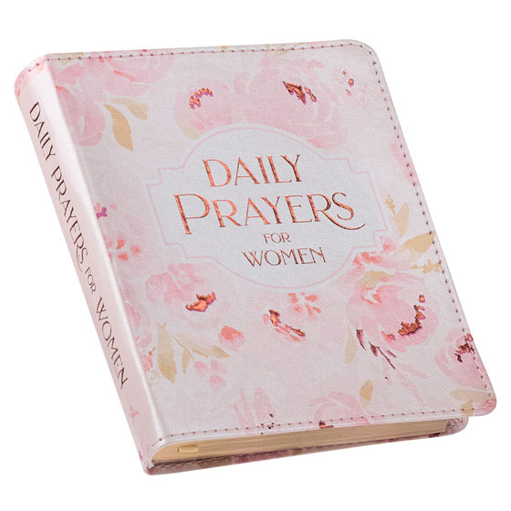 Daily Prayers For Women Pink Floral Faux Leather Devotional - Re-vived