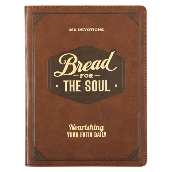 Bread For The Soul Brown Faux Leather Devotional - Re-vived