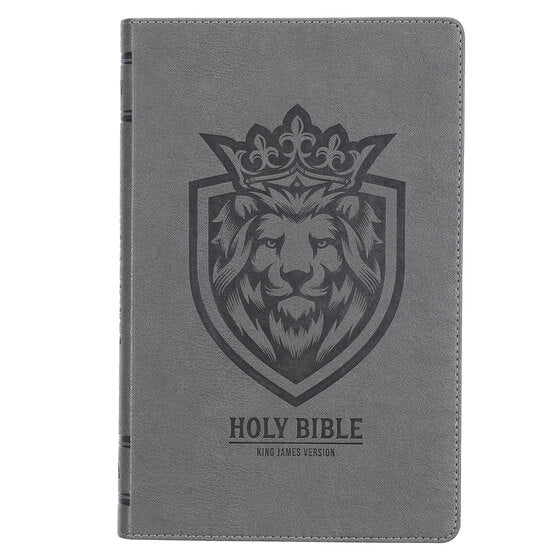 Charcoal Faux Leather Gift Edition King James Version Bible - Re-vived