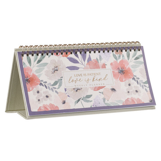 Love Is Kind Coral Poppy Undated Weekly Planner - Re-vived