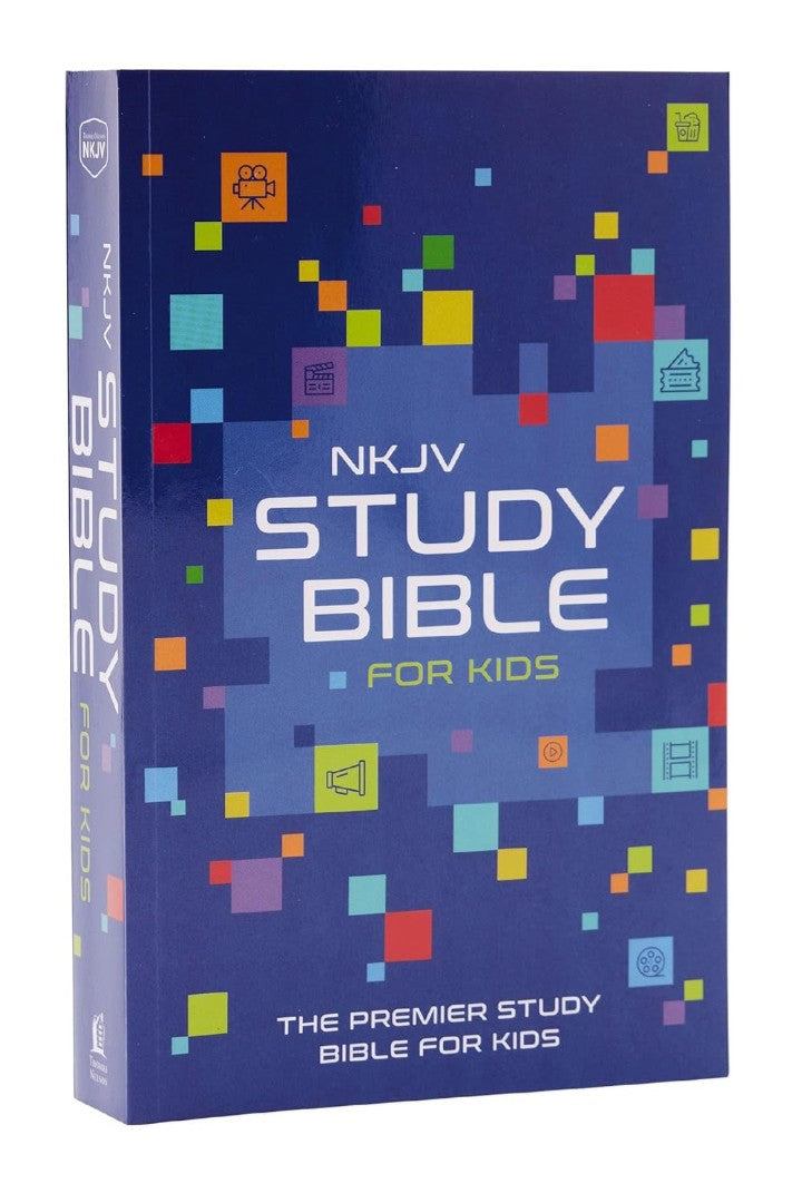 NKJV Study Bible For Kids, Purple Leathersoft - Re-vived