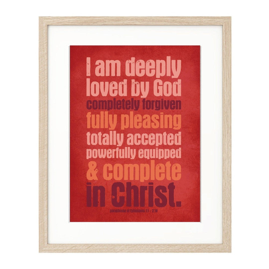 I Am Deeply Loved (Urban) - A3 Print - Re-vived