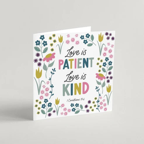 Love Is Patient Greeting Card & Envelope - Re-vived