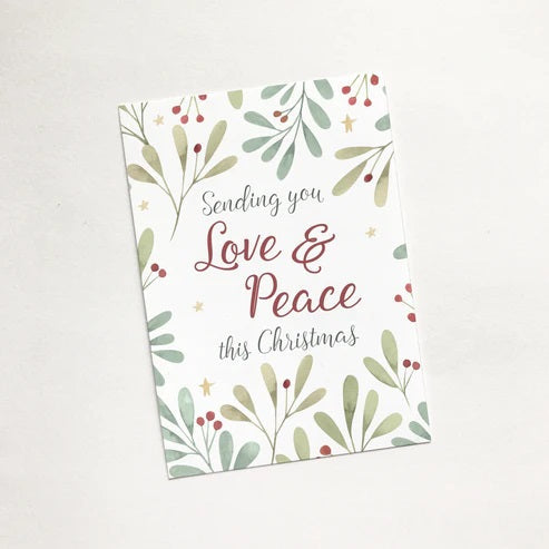 Love And Peace - Christmas Mini Cards - Re-vived