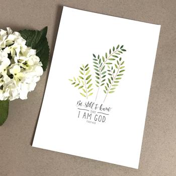 Be Still - 6X4 Print - Re-vived