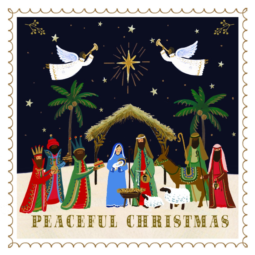 Tearfund - Peaceful Nativity (Pack Of 10) - Re-vived