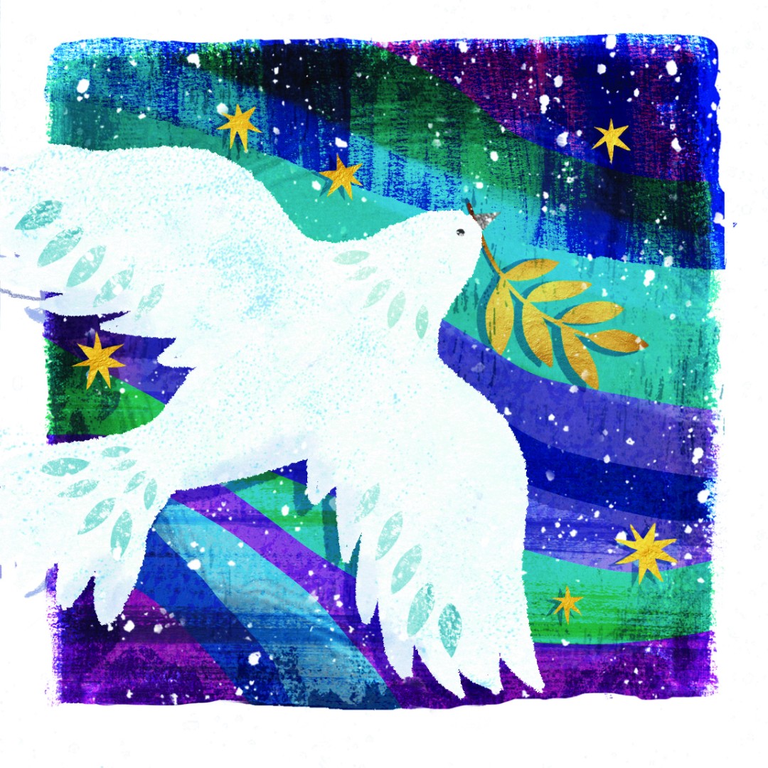 Tearfund - Printy Dove (Pack Of 10) - Re-vived