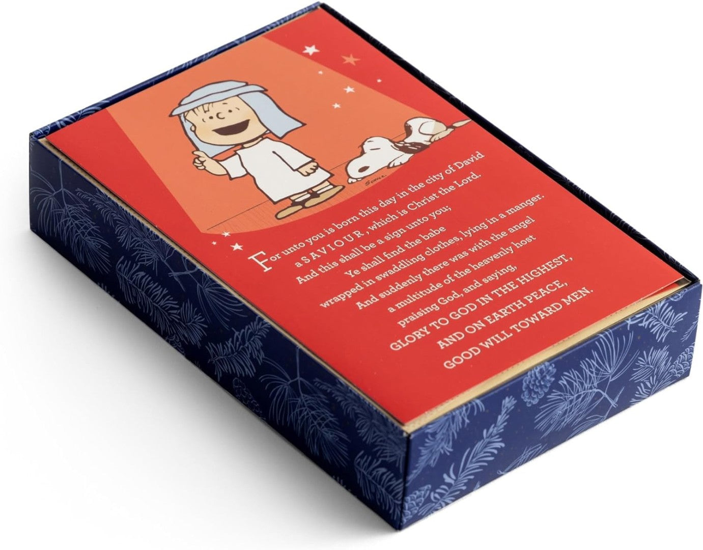 Christmas Boxed Cards: Peanuts - For Unto You (Box of 18) - Re-vived