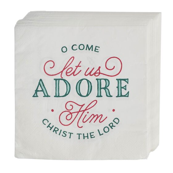 Come Let Us Adore Him Paper Napkin Set - Re-vived