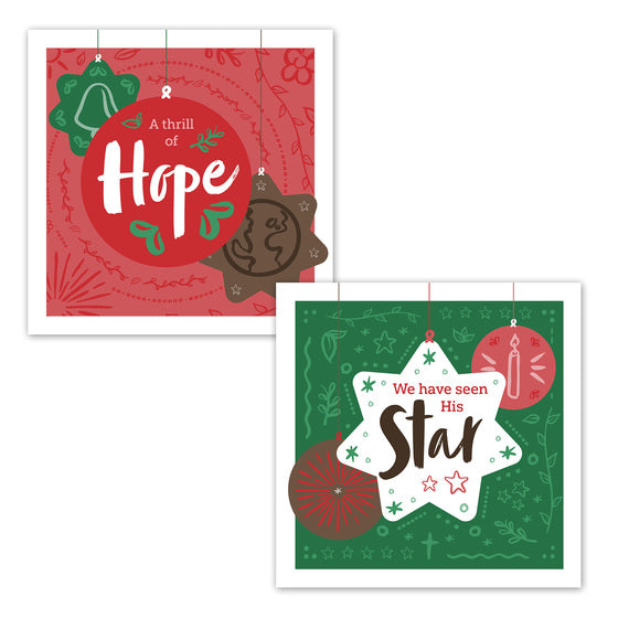 Christmas Boxed Cards: Hope/Star (Box of 16) - Re-vived