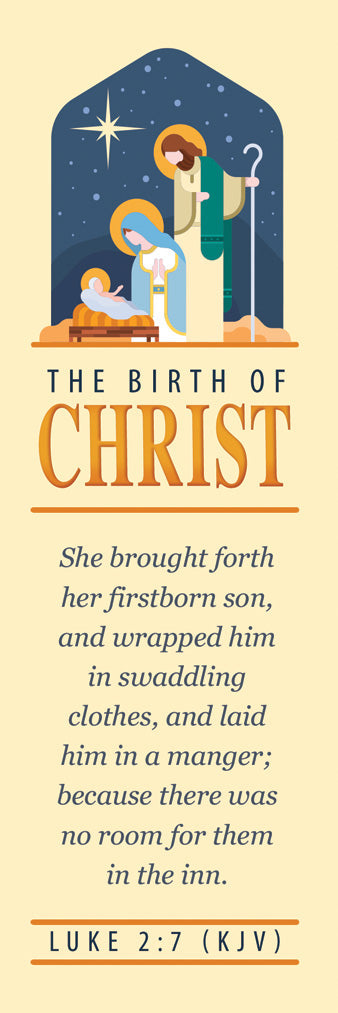 Birth of Christ Kids Bookmark (pack of 25) - Re-vived